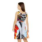 City Vibes Women's Skater Dress - Bold Busker Art Design