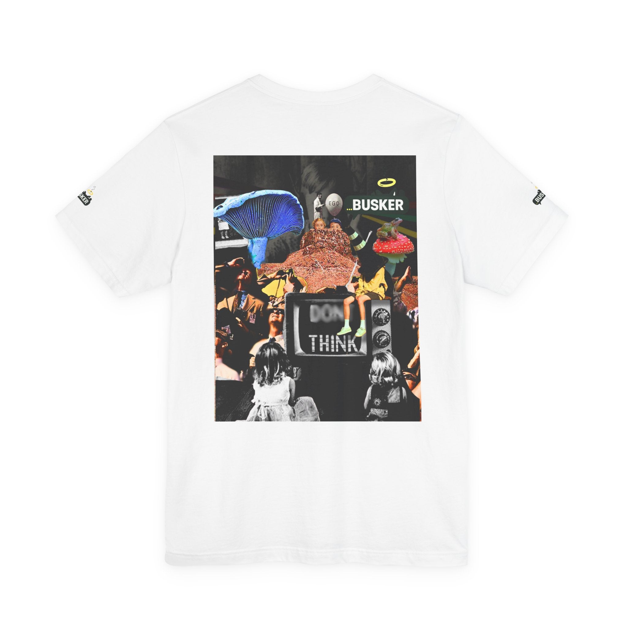 Creative Unisex Graphic Tee - 'I Don't Think' Busker Design