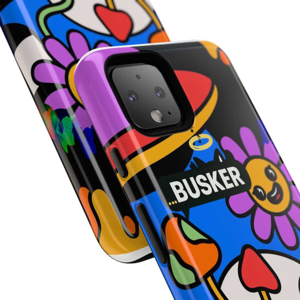 Colorful Phone Case, Cute Phone Accessories, Gift for Music Lovers, Fun Tech Gear, Unique Floral Design Case
