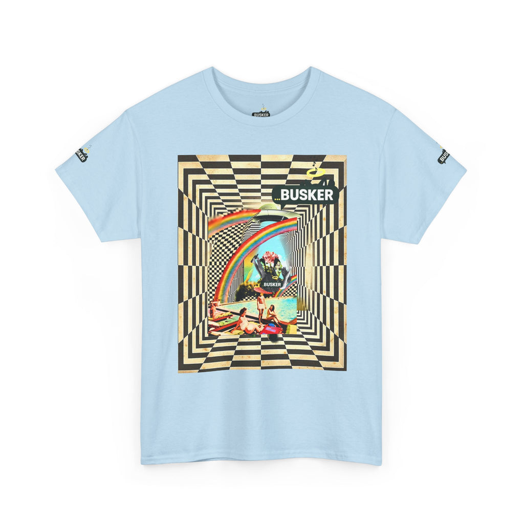 Retro Busker Graphic Tee - Unisex Heavy Cotton
