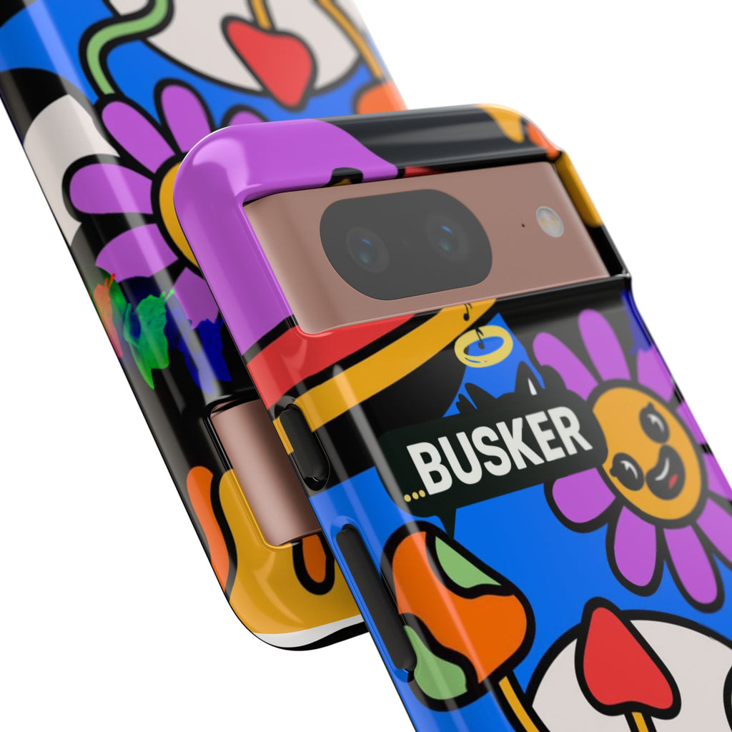 Colorful Phone Case, Cute Phone Accessories, Gift for Music Lovers, Fun Tech Gear, Unique Floral Design Case