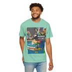 Vibrant Busker T-Shirt, Unisex Graphic Tee, Street Art Inspired Apparel, Casual Wear, Summer Festival Clothing