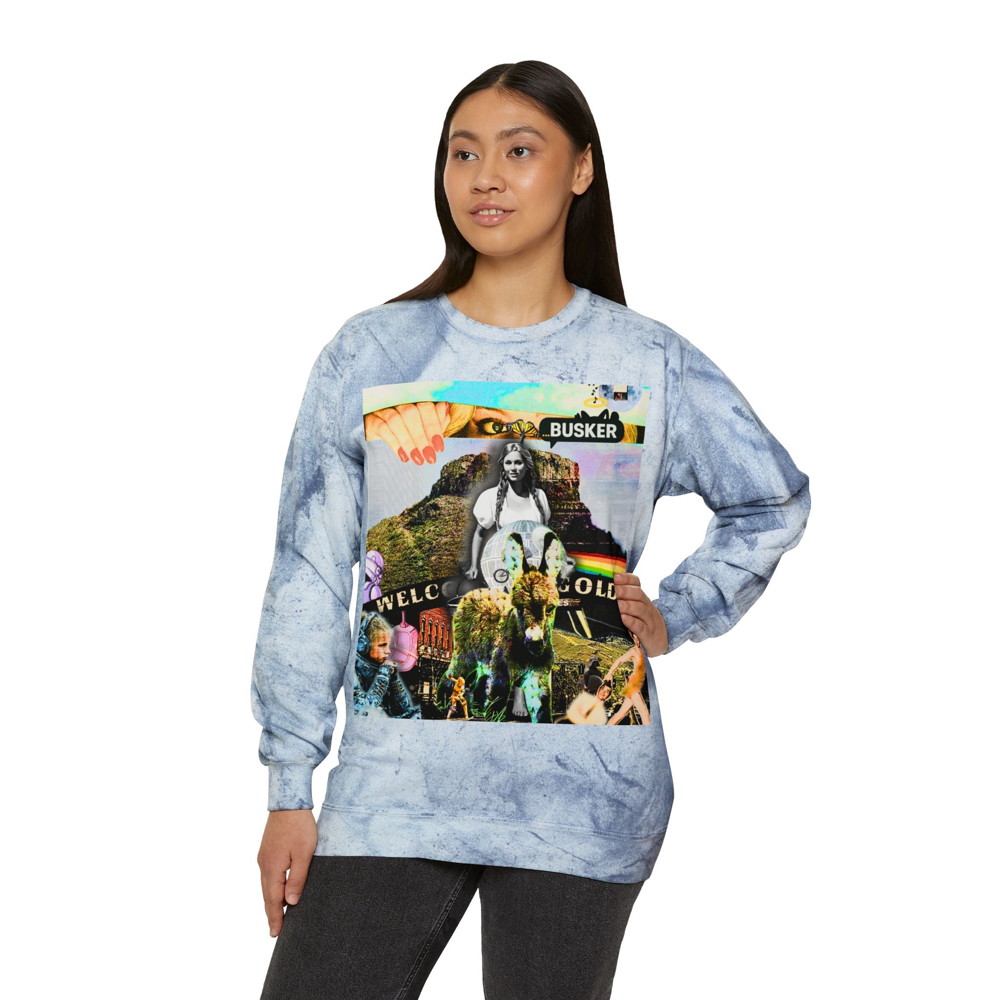 Color Blast Crewneck Sweatshirt - Vibrant Artistic Design for Creative Souls