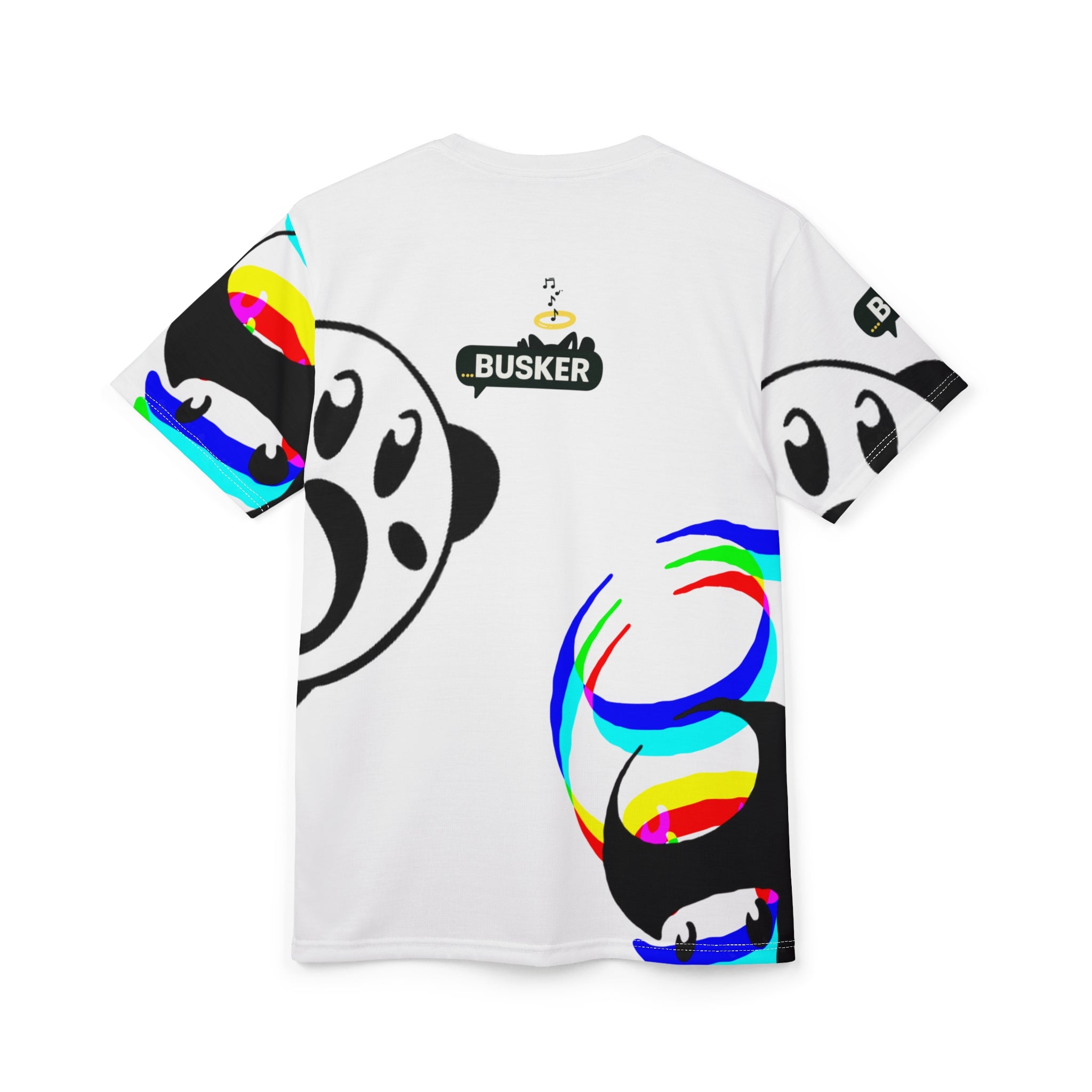 Rainbow Panda Unisex Tee, Fun Graphic T-Shirt for Animal Lovers, Stylish Casual Wear, Perfect Gift for Friends, Summer Fashion
