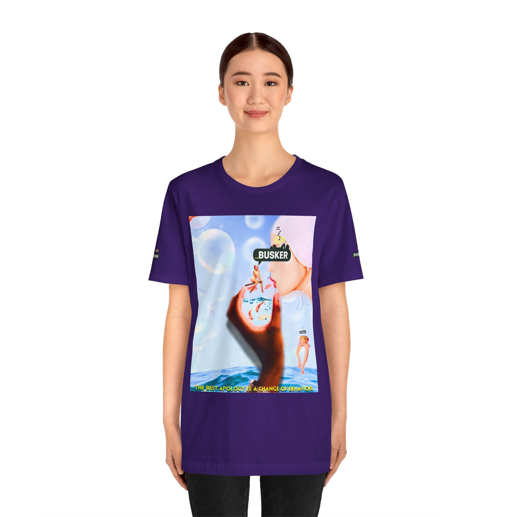 Busker Vibe Unisex Jersey Tee – Colorful Artistic Design for Summer Fun