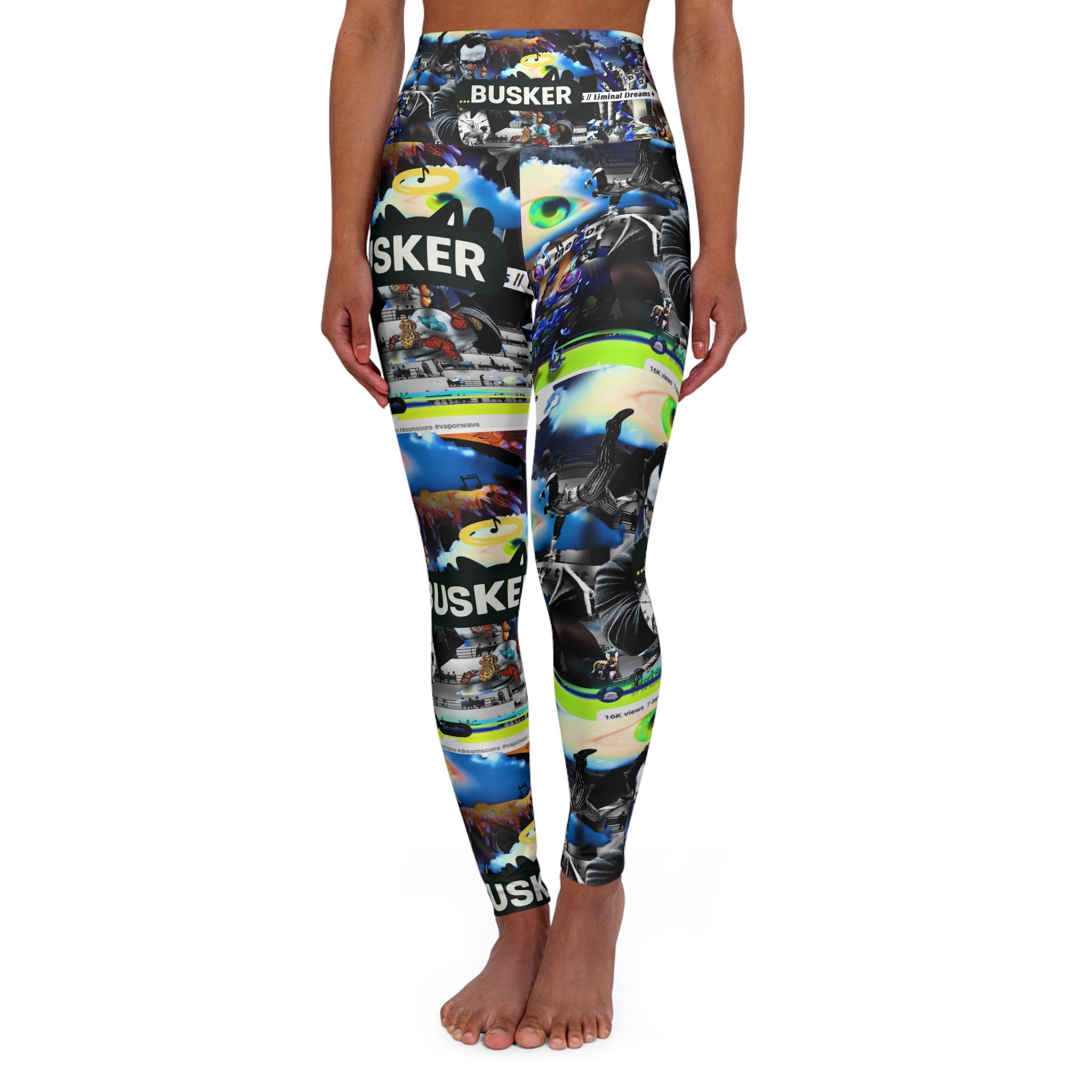 High Waisted Yoga Leggings (AOP)