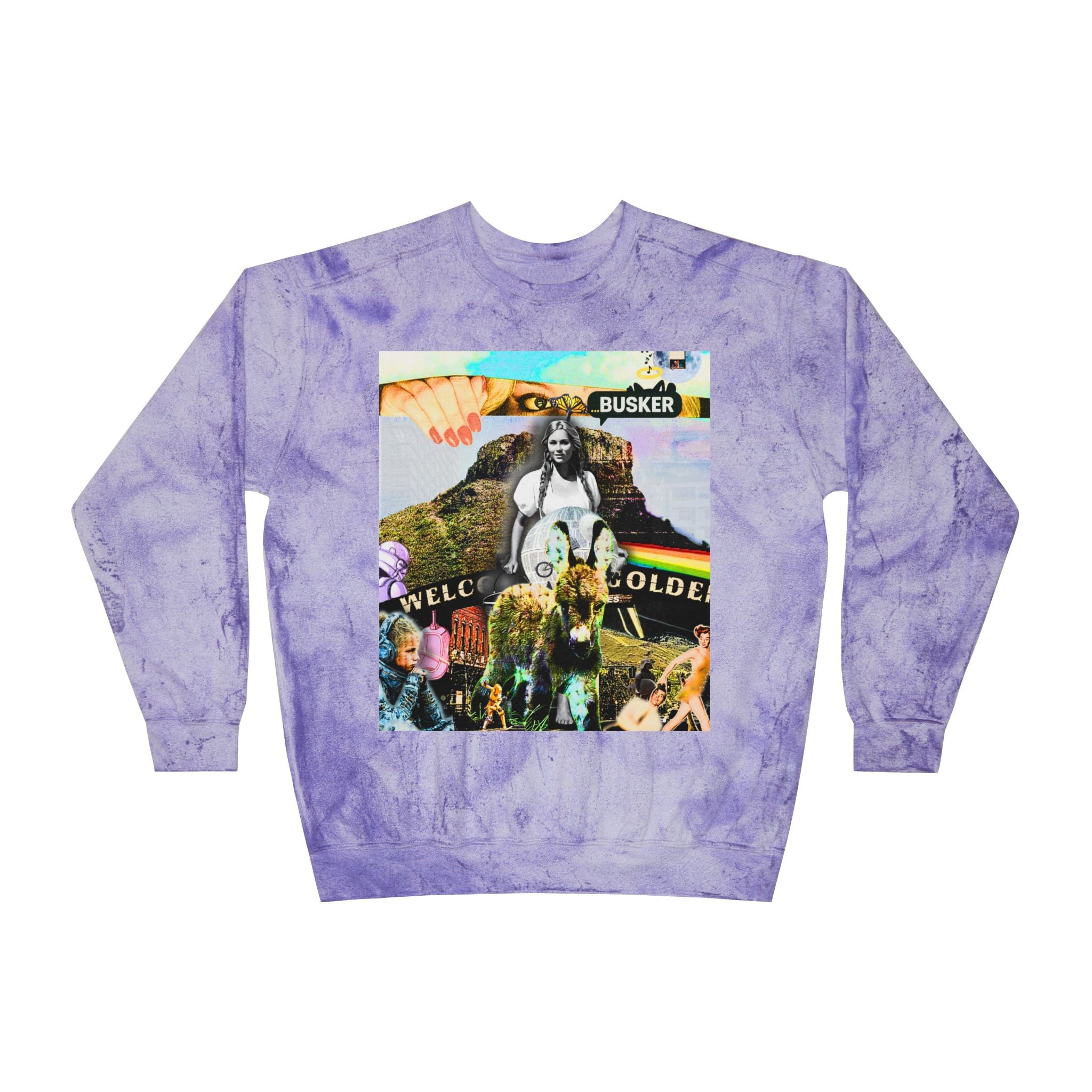 Color Blast Crewneck Sweatshirt - Vibrant Artistic Design for Creative Souls