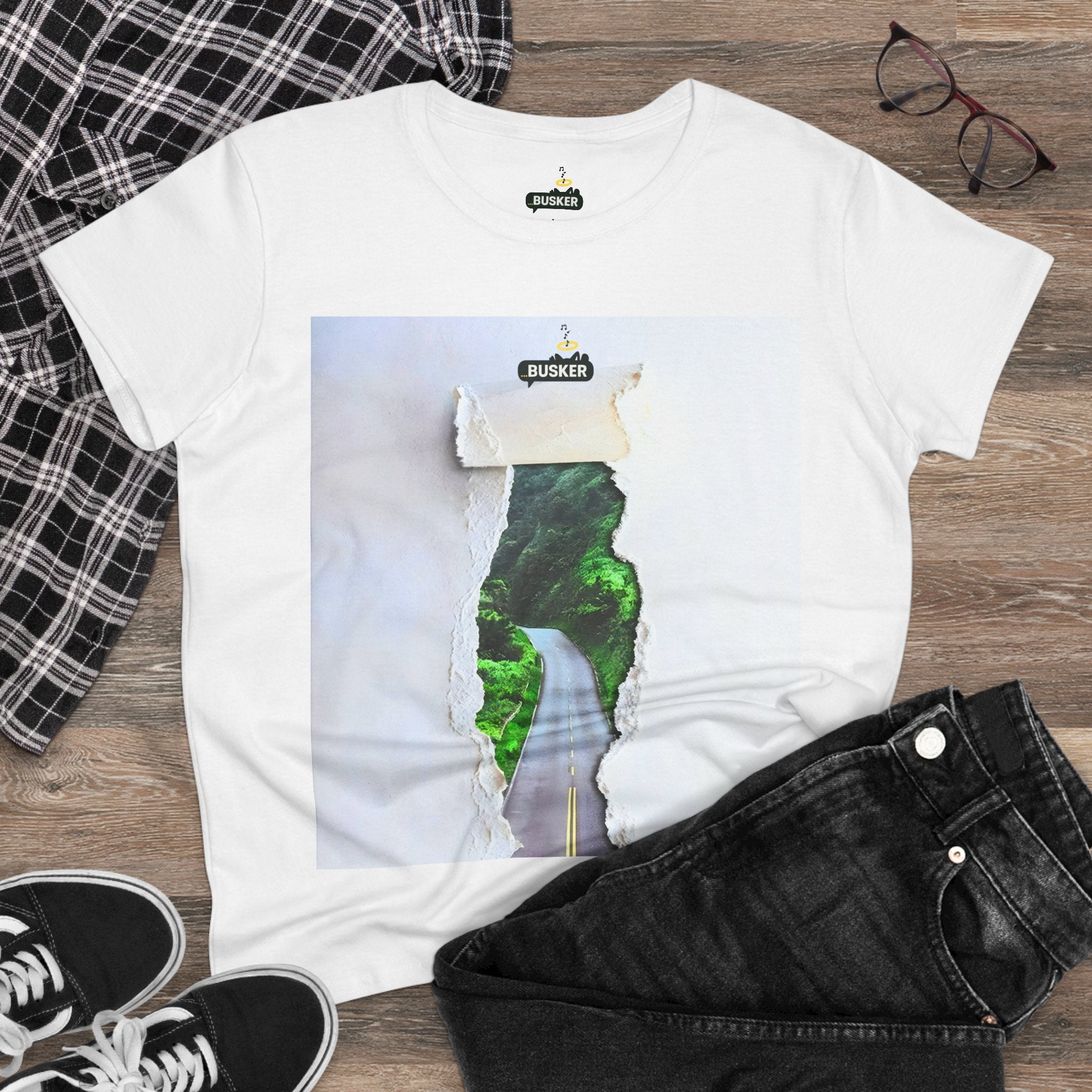 Nature-Inspired Graphic Tee for Women, Casual Outing Shirt, Gift for Nature Lovers, Summer Fashion, Unisex Style, Eco-Friendly Wear