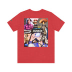 Busker Vibe Unisex Tee - Music & Art Collage Design