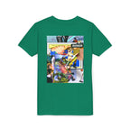 Colorful Youth Short Sleeve Tee - "Busker" Graphic Art Top