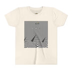 Stylish Youth Tee with Sunset Geometric Design, Summer Apparel, Kids Fashion, Gift for Birthdays, Fun Casual Wear, Graphic Tee