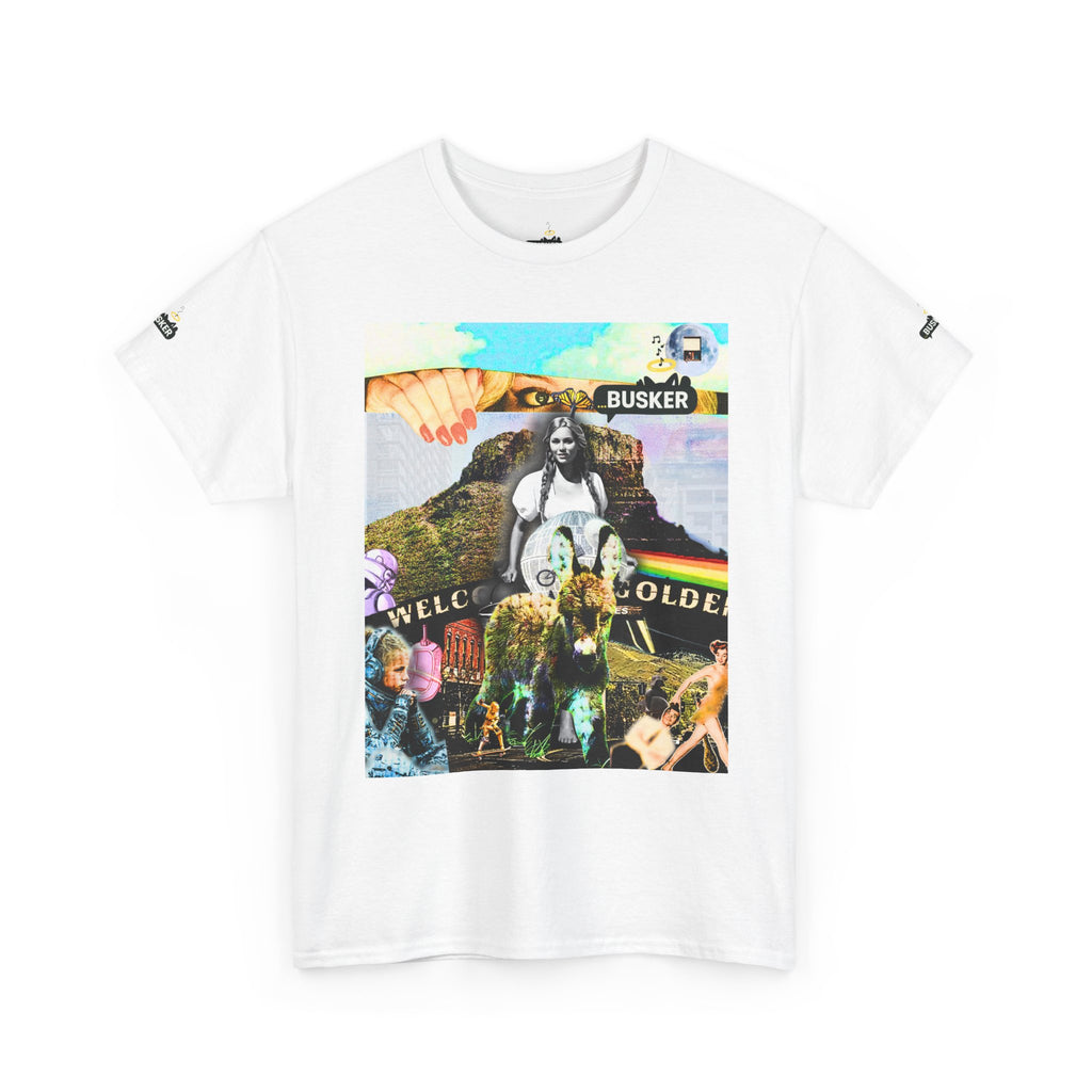 Bohemian Graphic Tee - 'Welcome Golden' Unisex Heavy Cotton Shirt