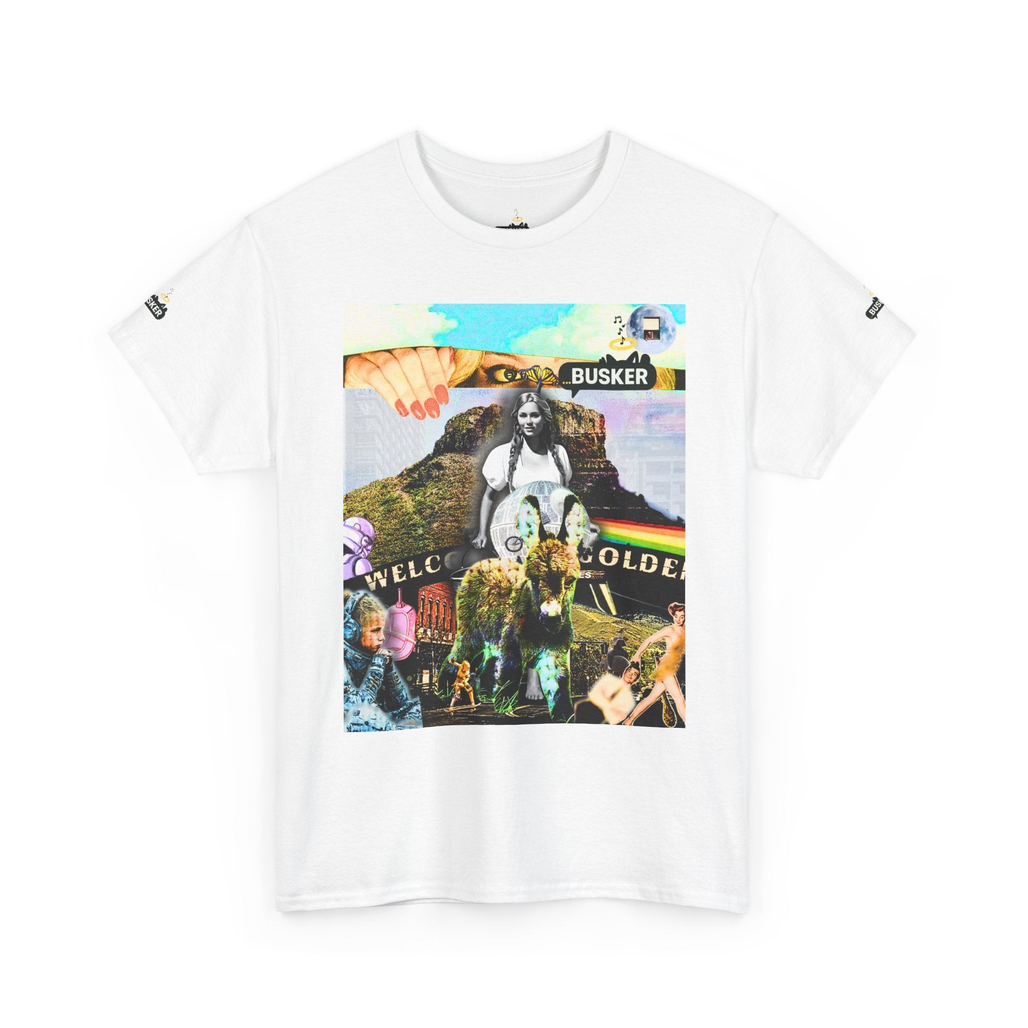 Bohemian Graphic Tee - 'Welcome Golden' Unisex Heavy Cotton Shirt