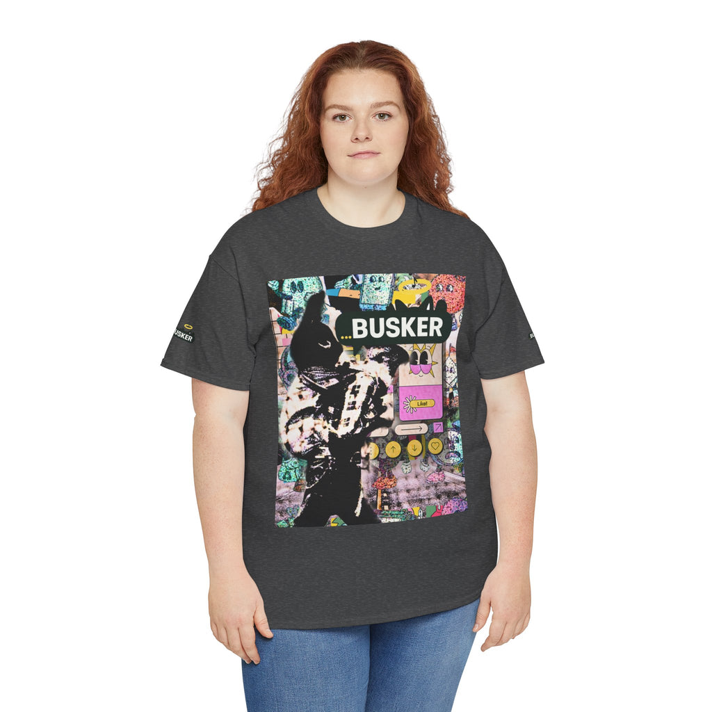 Grunge Art Busker Unisex Heavy Cotton Tee