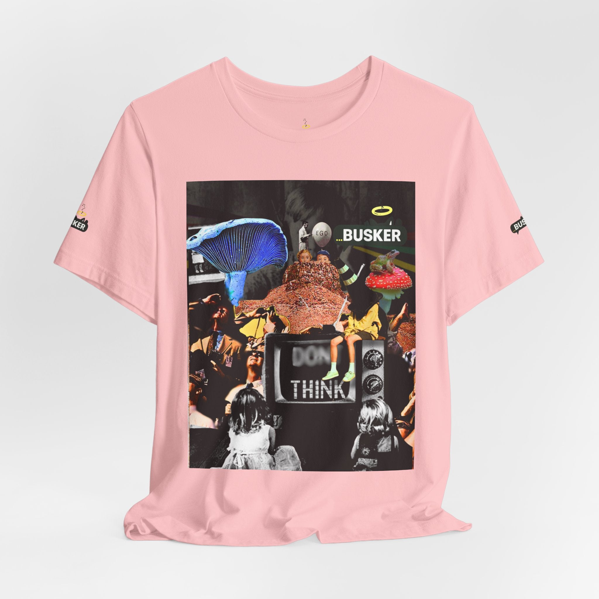 Creative Unisex Graphic Tee - 'I Don't Think' Busker Design