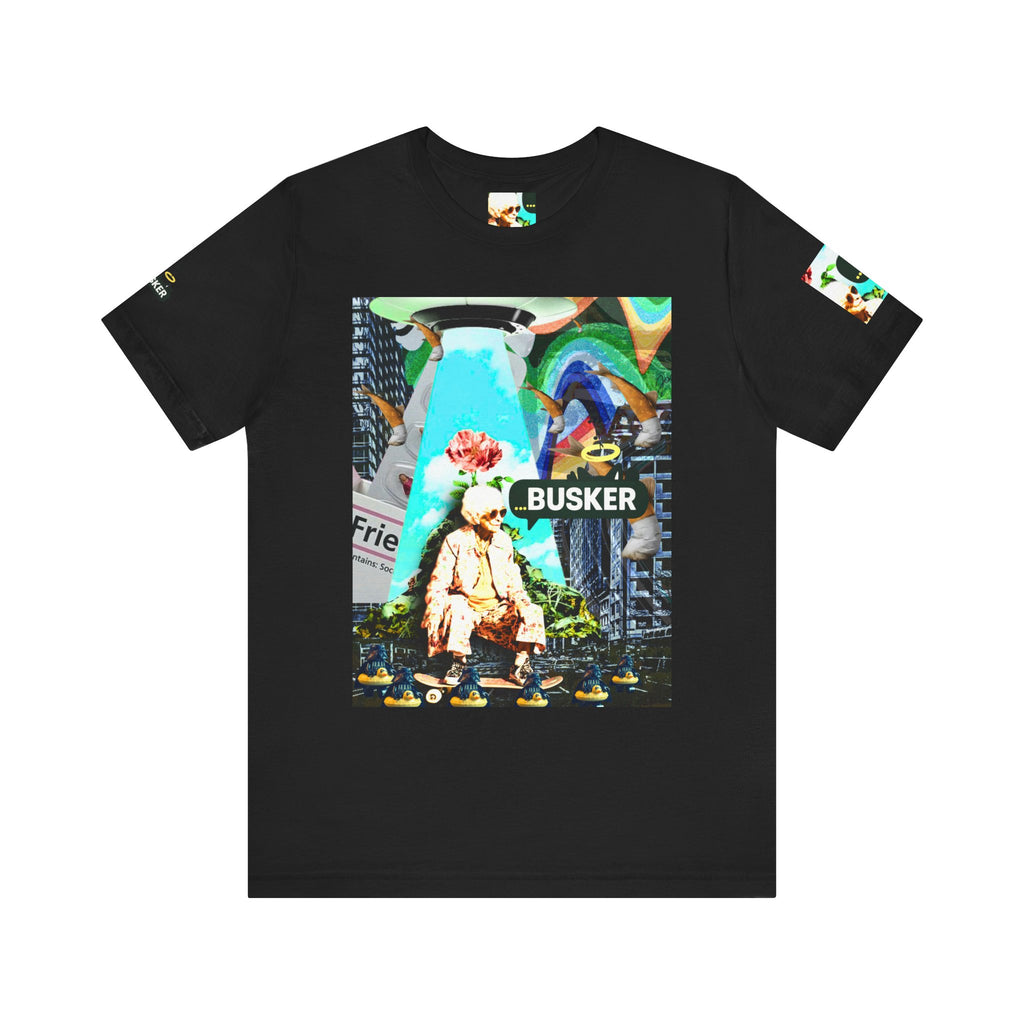 Street Art Busker Tee - Unisex Graphic Short Sleeve Shirt