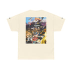 Busker Collage Graphic Tee — Vintage Music Poster Streetwear
