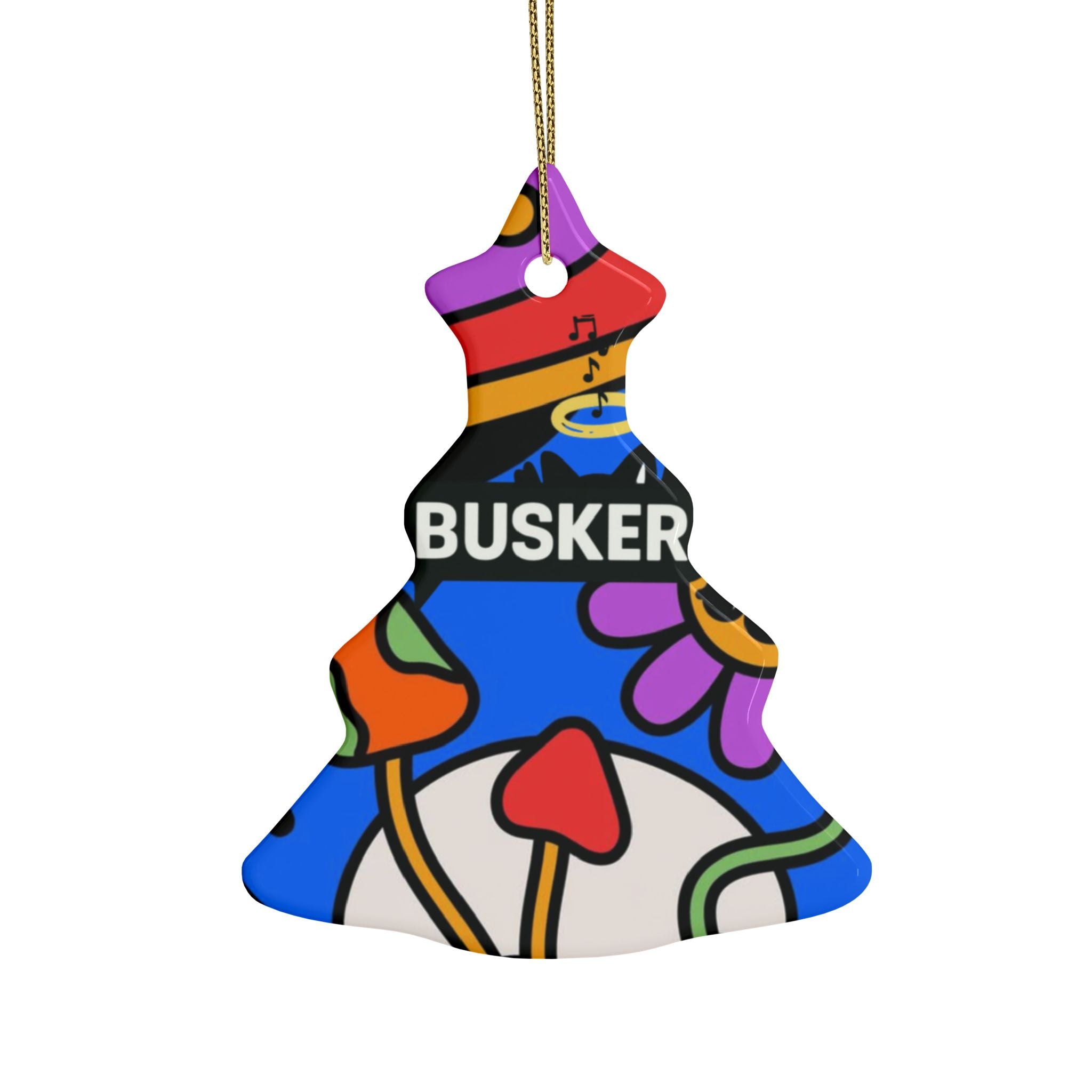 Colorful Heart-Shaped Ceramic Ornaments, Fun Holiday Decor, Unique Gifts, Festive Tree Decorations, Vibrant Art for Celebrations