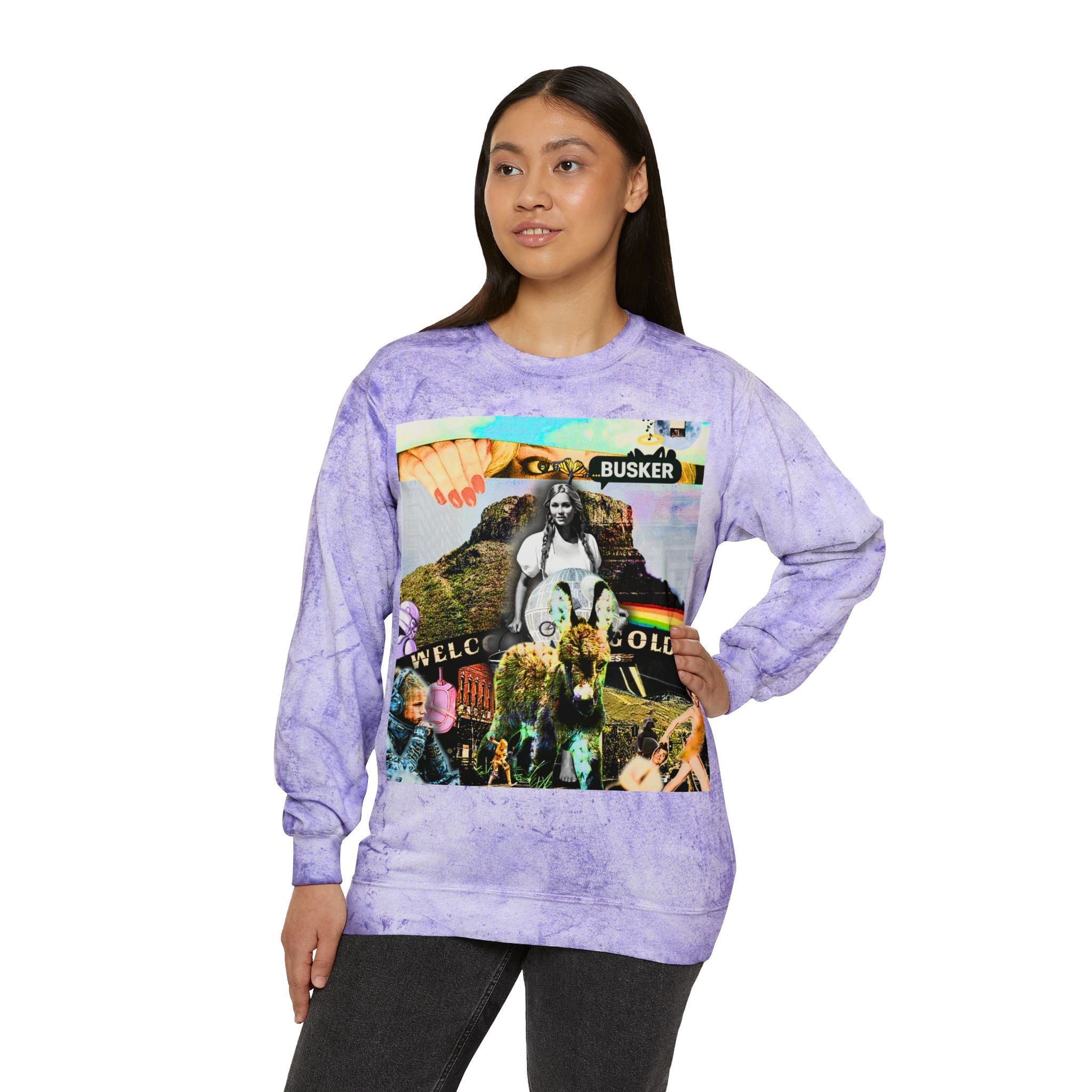 Color Blast Crewneck Sweatshirt - Vibrant Artistic Design for Creative Souls
