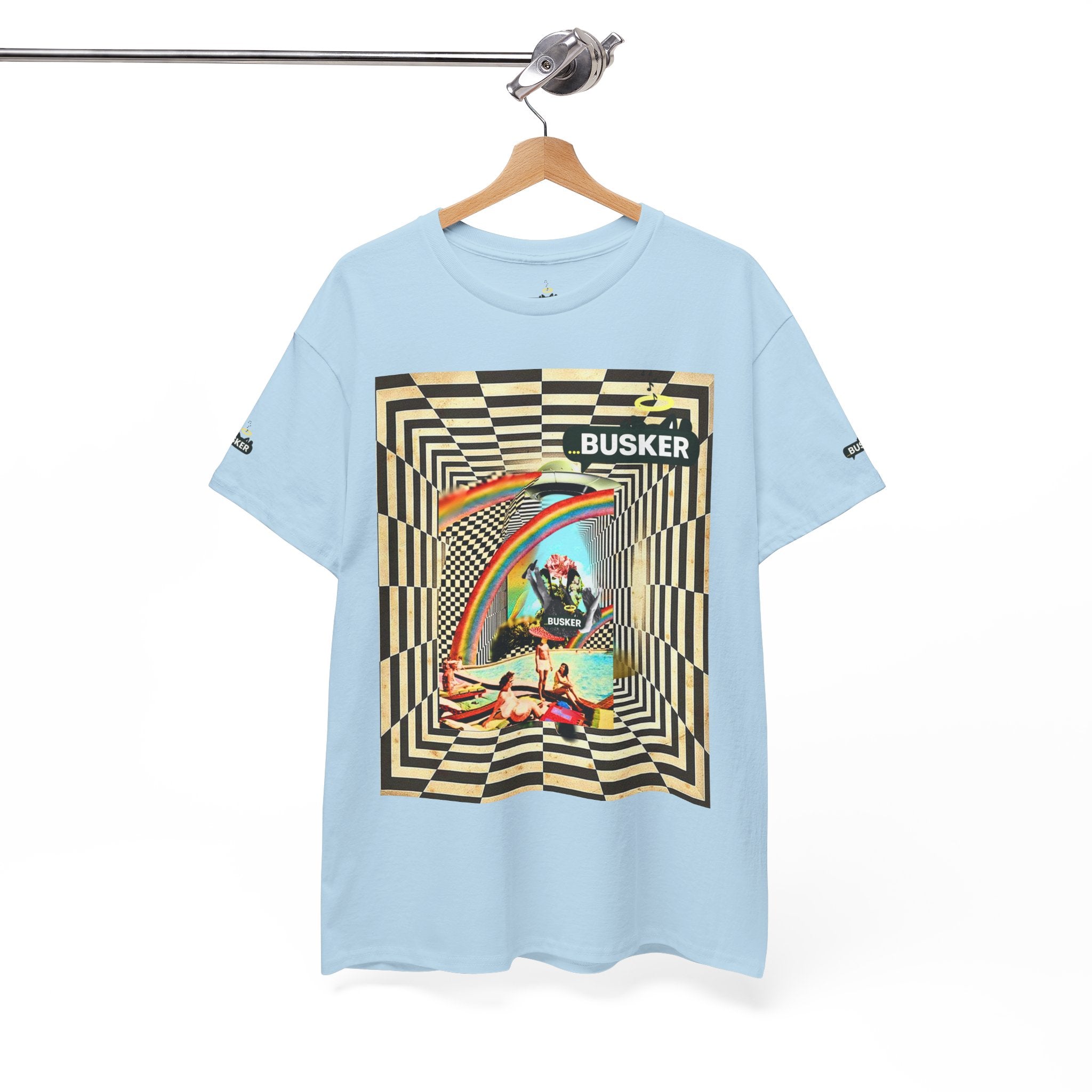 Retro Busker Graphic Tee - Unisex Heavy Cotton