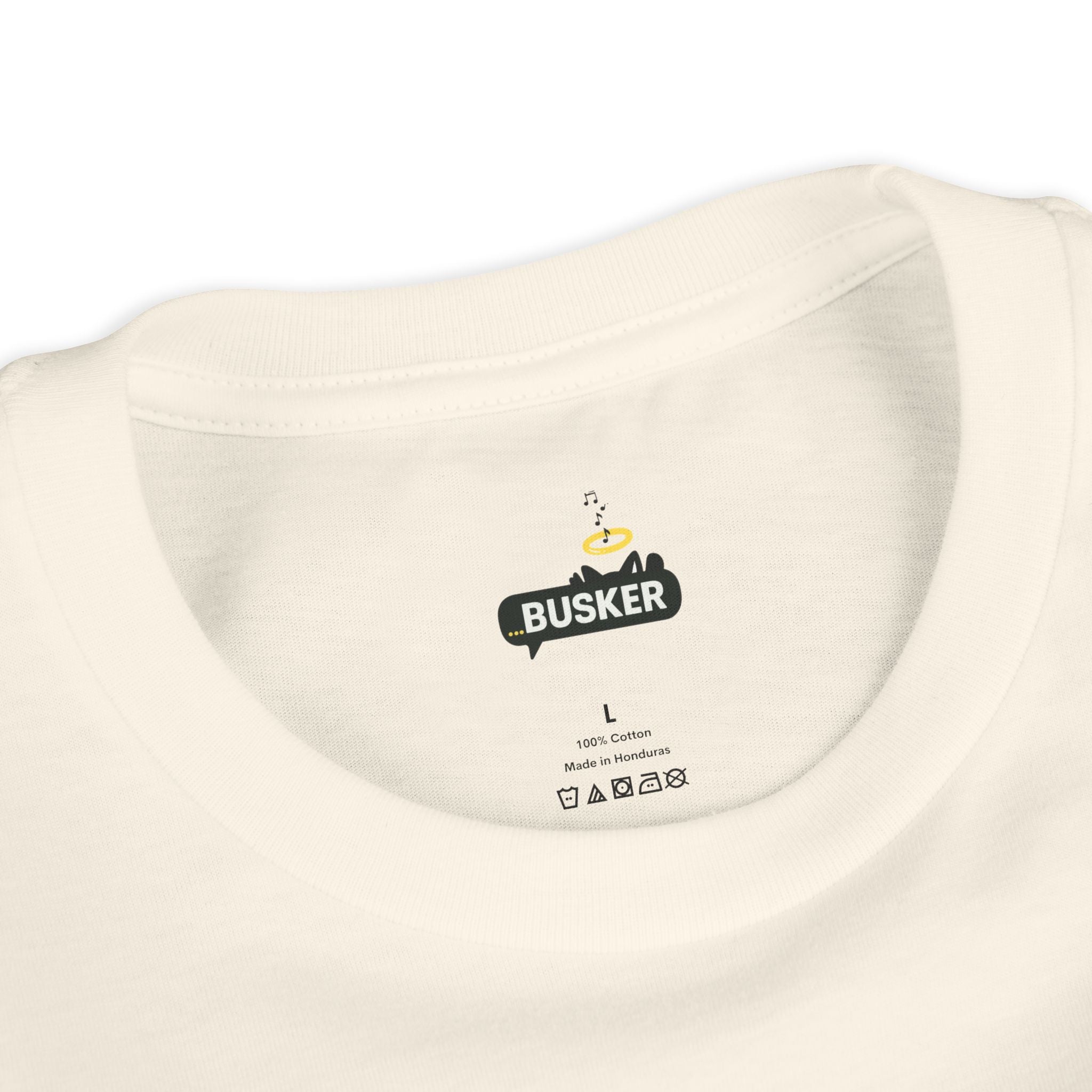 Youth Graphic Tee with Fun 'Busker' Design, Cool Summer Shirt, Gifts for Kids, Festival Attire, Trendy Youthwear