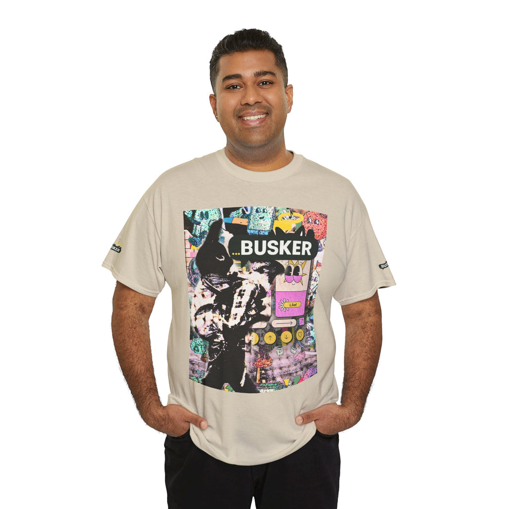 Grunge Art Busker Unisex Heavy Cotton Tee