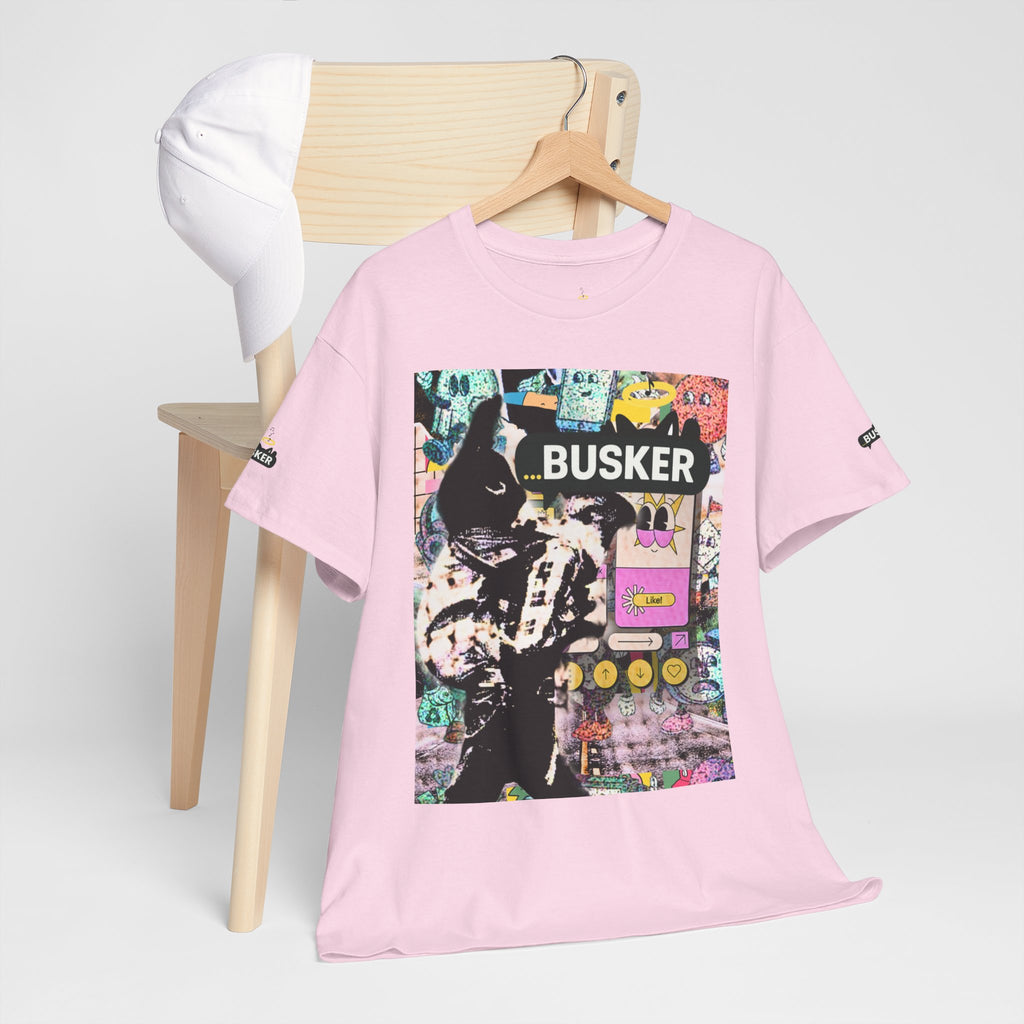 Grunge Art Busker Unisex Heavy Cotton Tee
