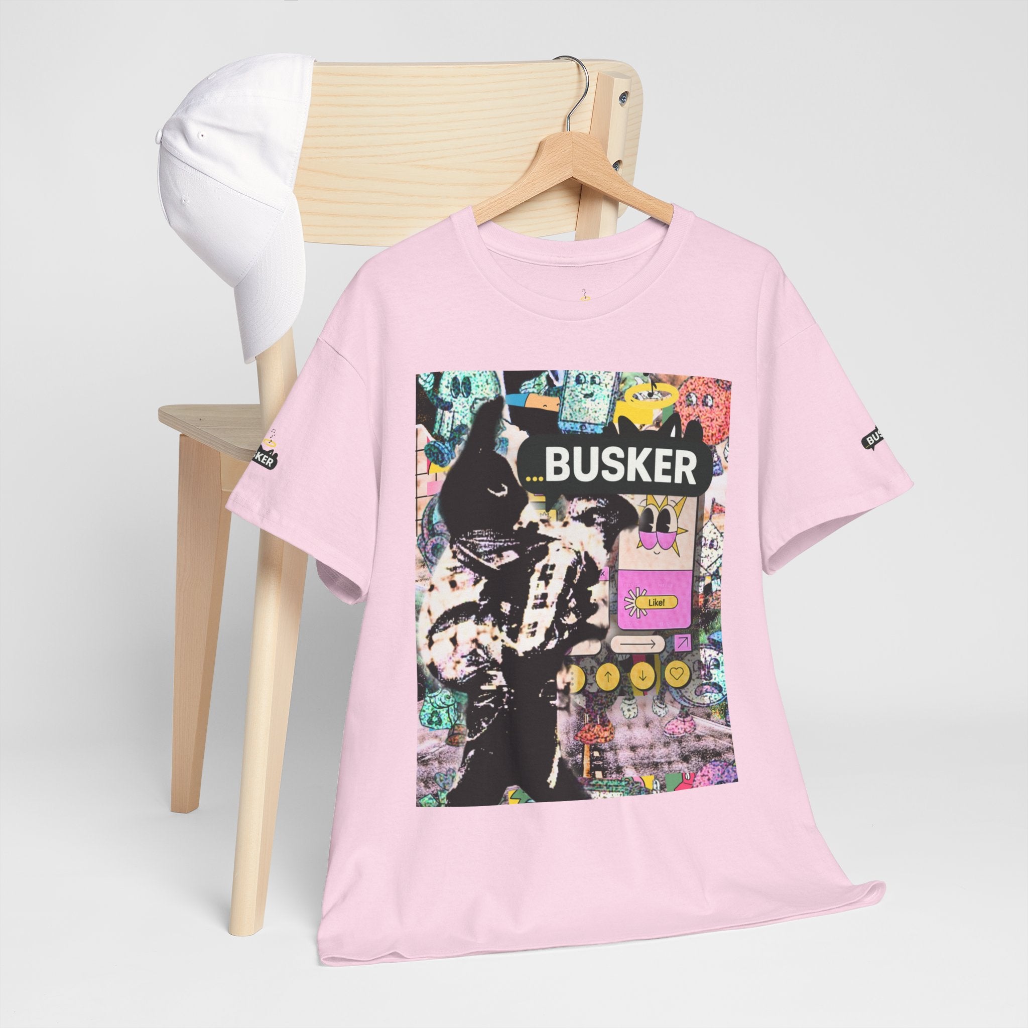 Grunge Art Busker Unisex Heavy Cotton Tee