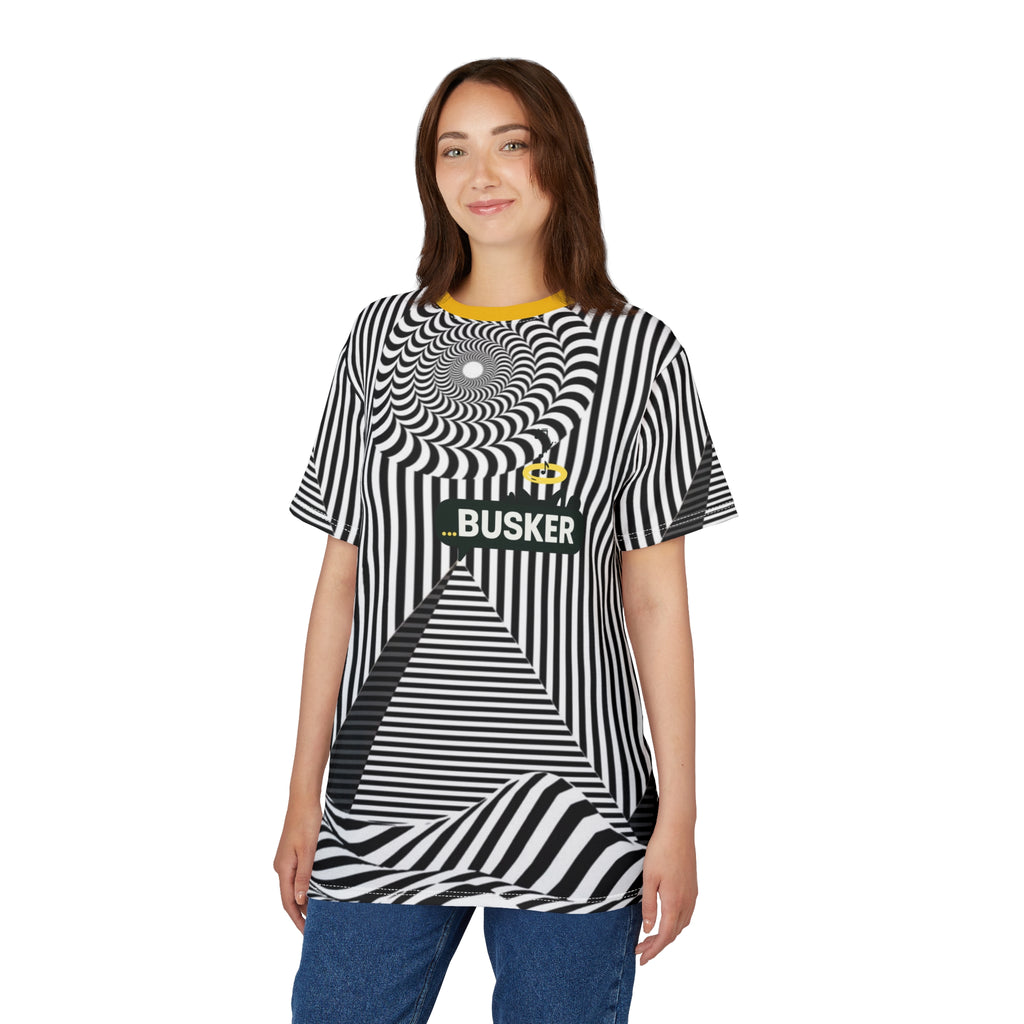 Psychedelic Unisex Cut & Sew Tee, Graphic Tee for Music Lovers, Unique Gift for Festivals, Trendy Streetwear, Perfect for Every Day