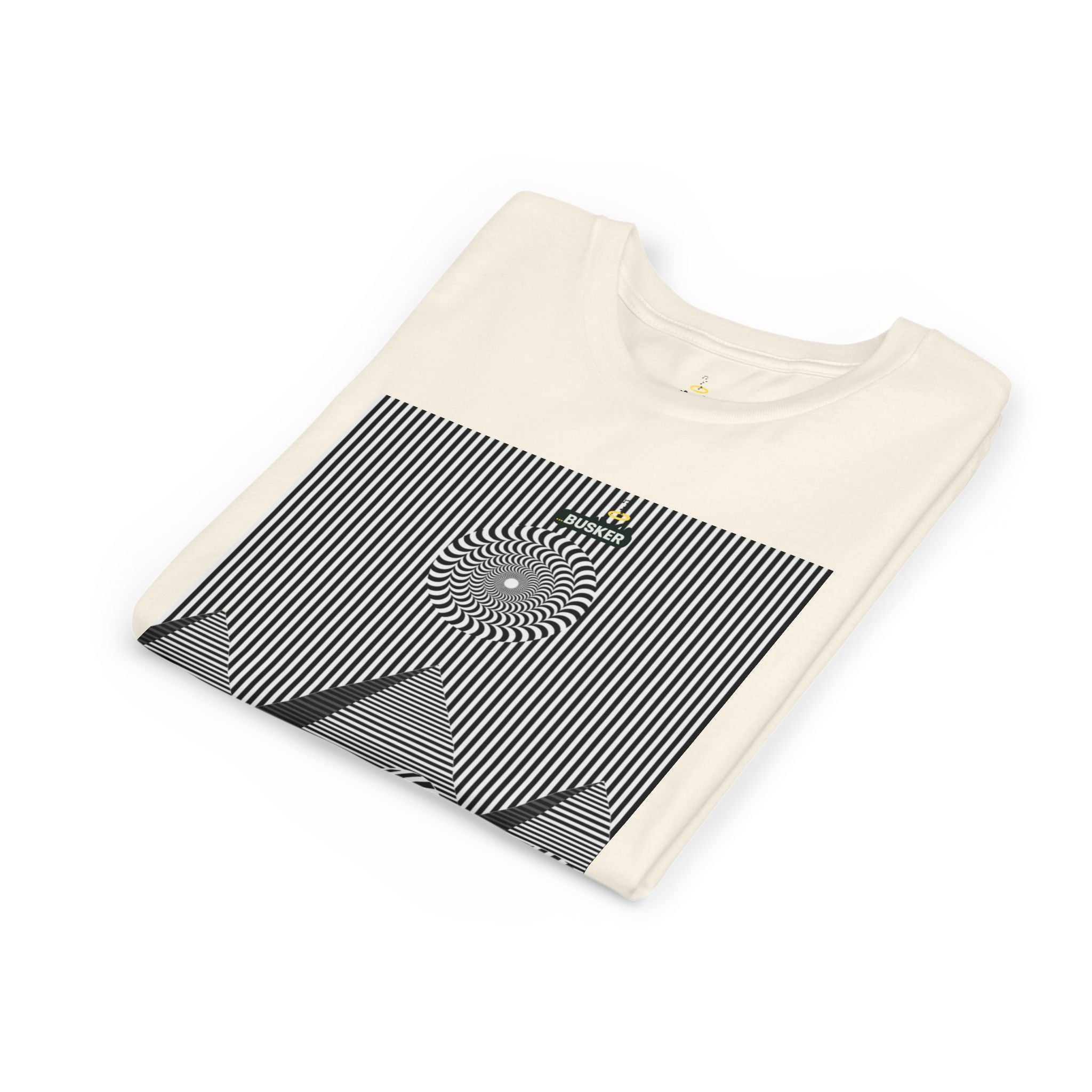 Stylish Youth Tee with Sunset Geometric Design, Summer Apparel, Kids Fashion, Gift for Birthdays, Fun Casual Wear, Graphic Tee