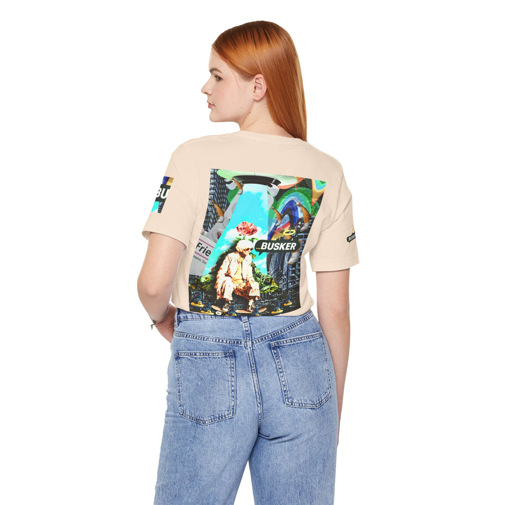 Street Art Busker Tee - Unisex Graphic Short Sleeve Shirt