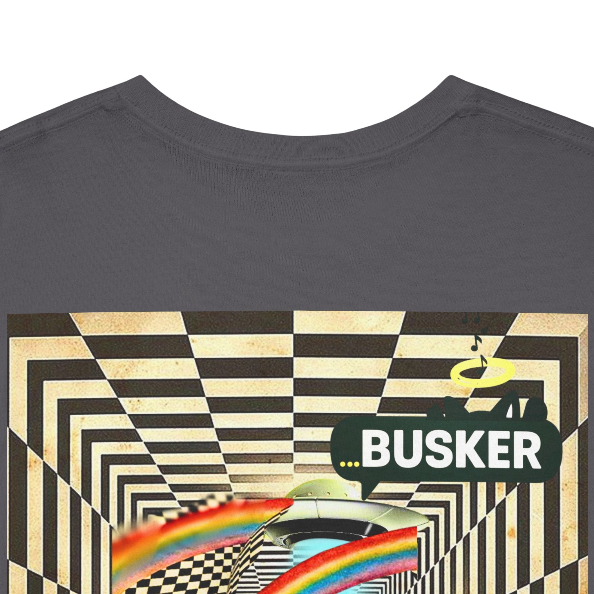 Retro Busker Graphic Tee - Unisex Heavy Cotton