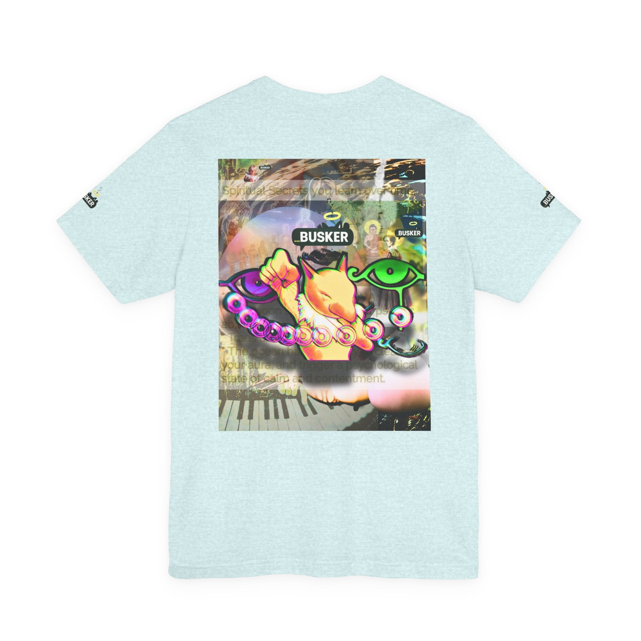 Vibrant Busker Art Tee for Creative Souls