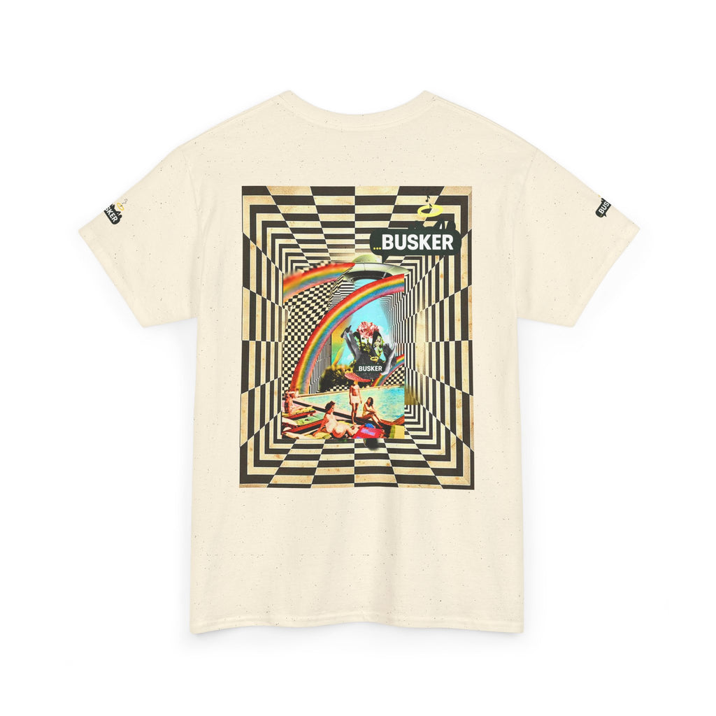 Retro Busker Graphic Tee - Unisex Heavy Cotton