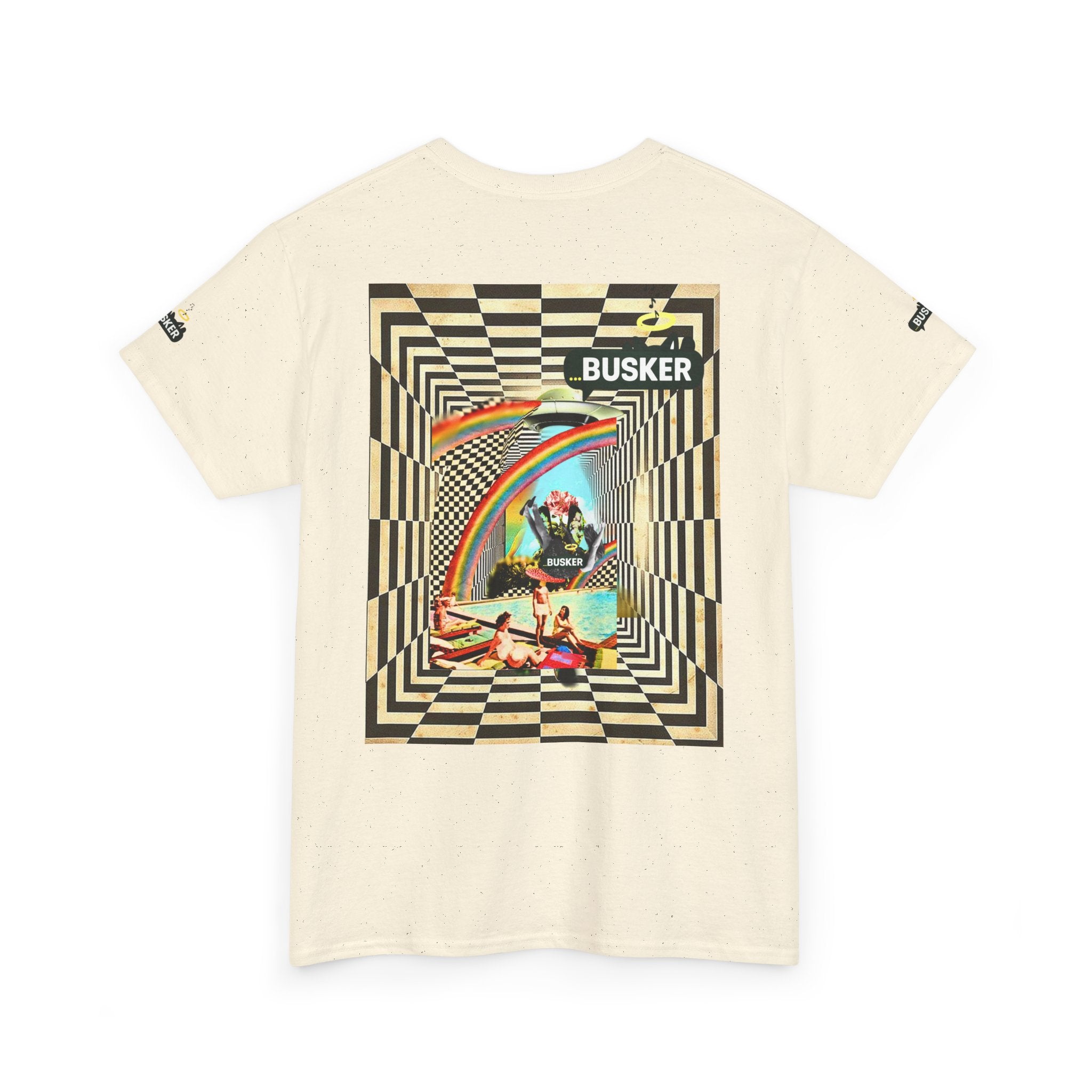 Retro Busker Graphic Tee - Unisex Heavy Cotton