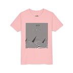 Stylish Youth Tee with Sunset Geometric Design, Summer Apparel, Kids Fashion, Gift for Birthdays, Fun Casual Wear, Graphic Tee