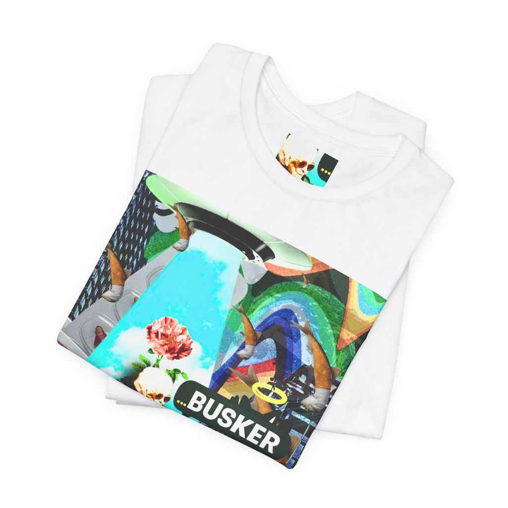 Street Art Busker Tee - Unisex Graphic Short Sleeve Shirt