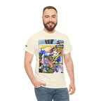 Cool Graphic Unisex Heavy Cotton Tee - 'Busker' Design