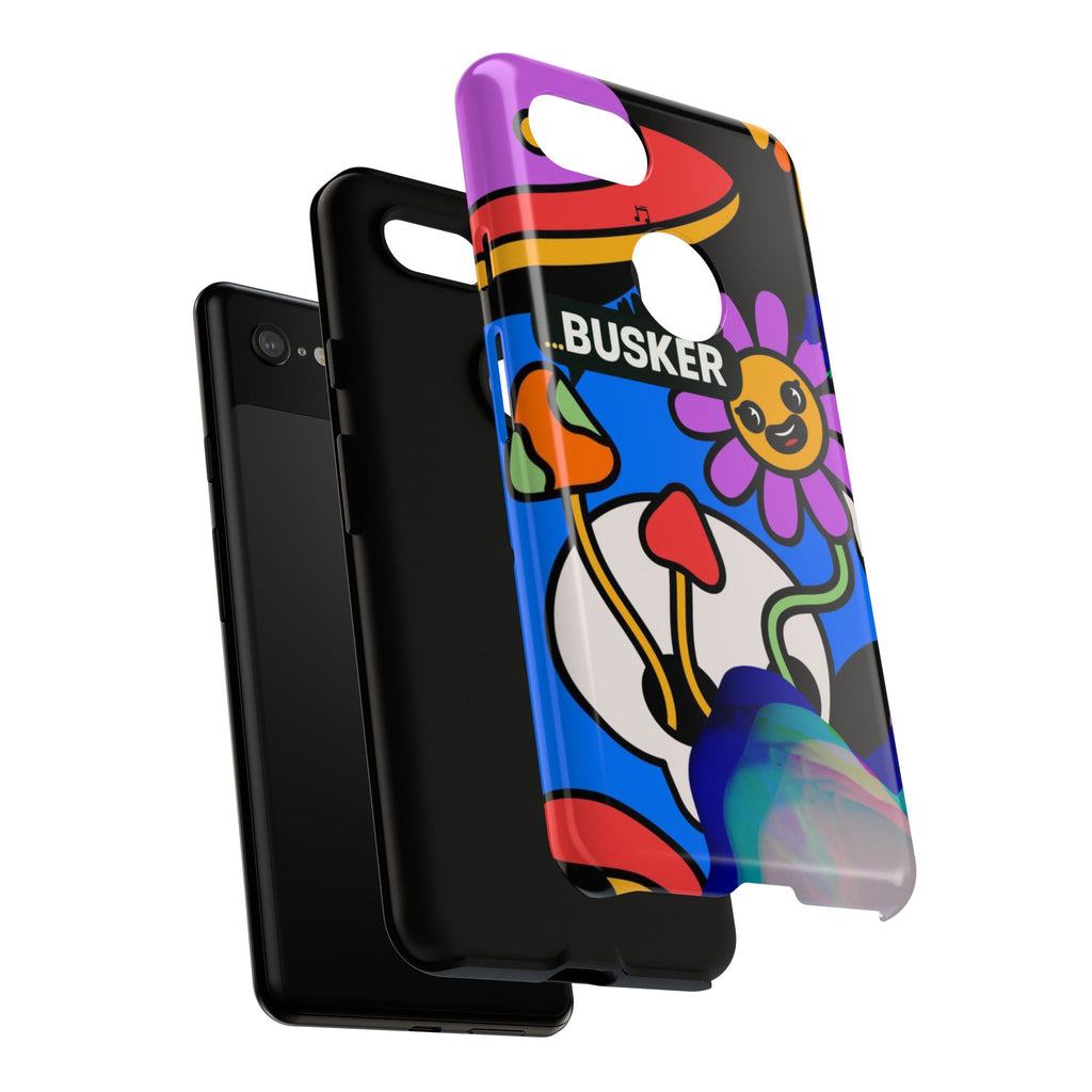 Colorful Phone Case, Cute Phone Accessories, Gift for Music Lovers, Fun Tech Gear, Unique Floral Design Case