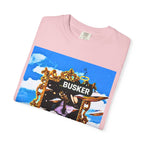 "Welcome to Golden" Exclusive Busker Unisex Garment-Dyed T-shirt, Music Lover Gift, Vintage Style Tee, Festival Wear, Casual Outfit