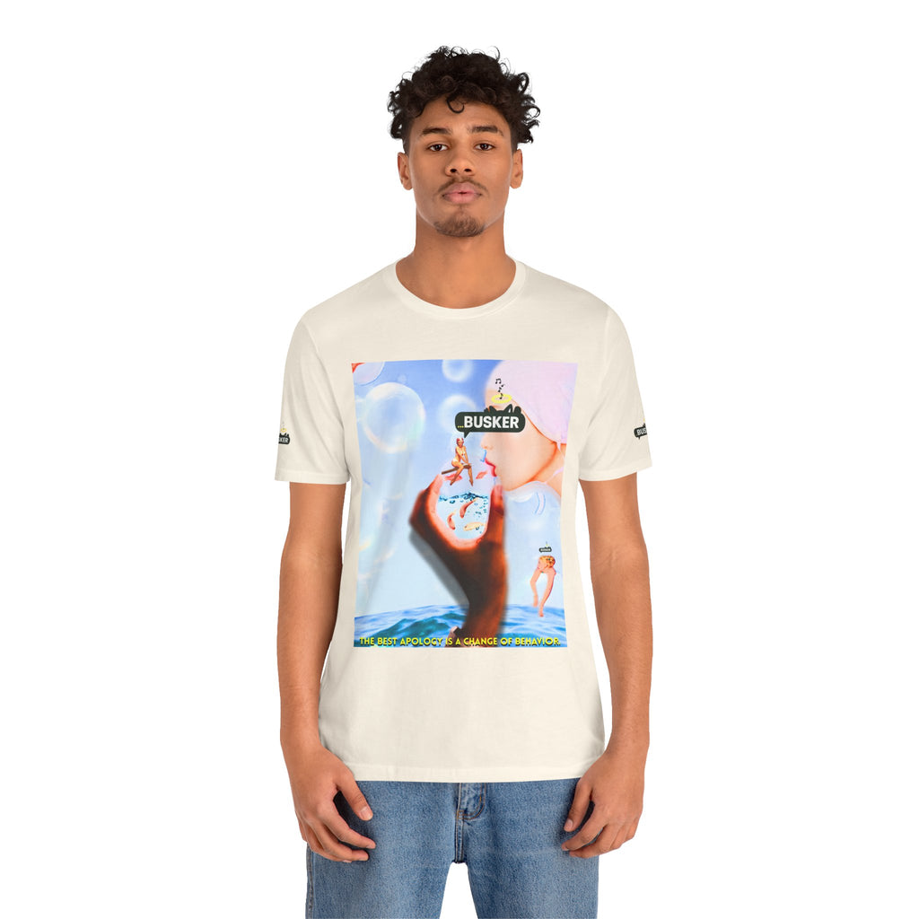 Busker Vibe Unisex Jersey Tee – Colorful Artistic Design for Summer Fun