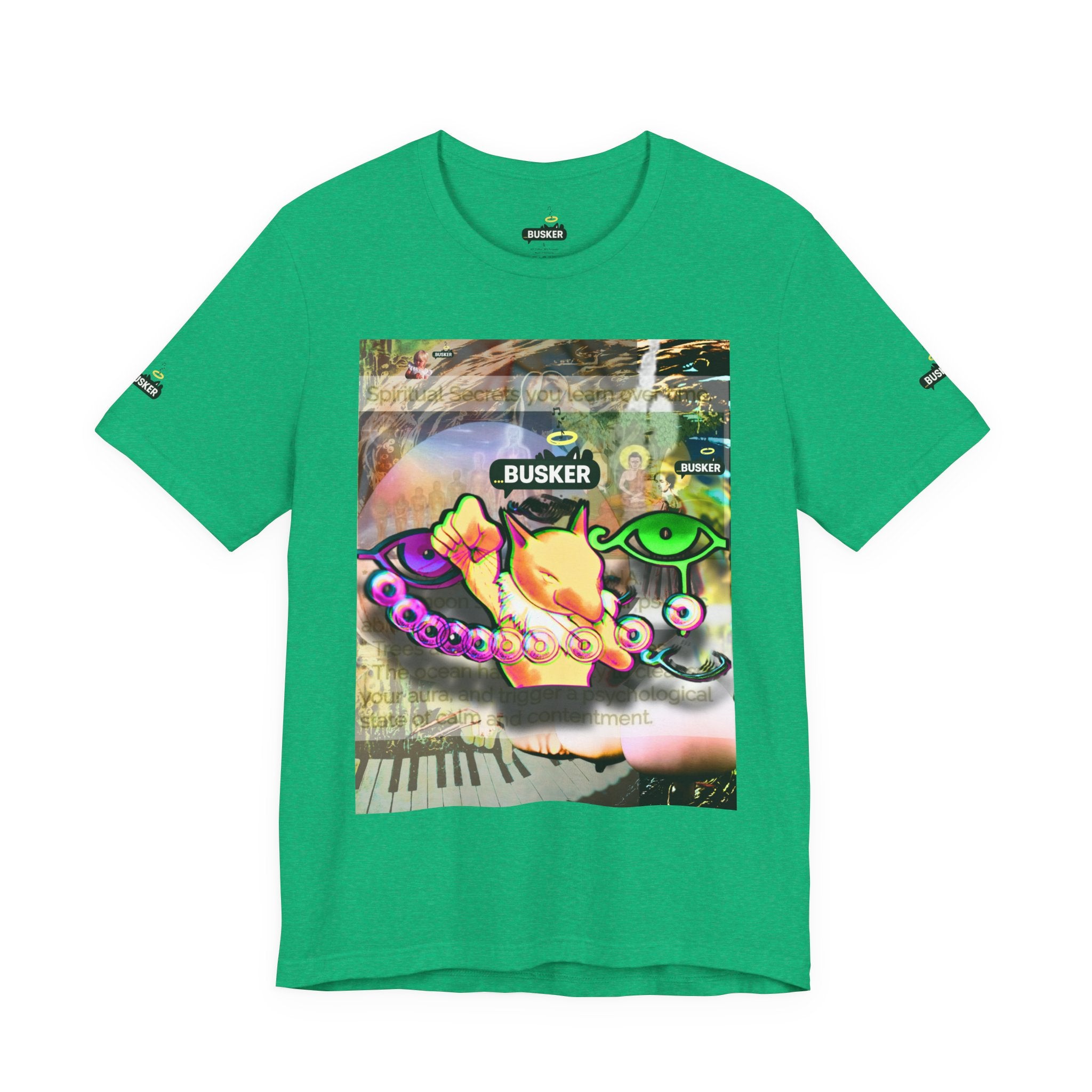Vibrant Busker Art Tee for Creative Souls