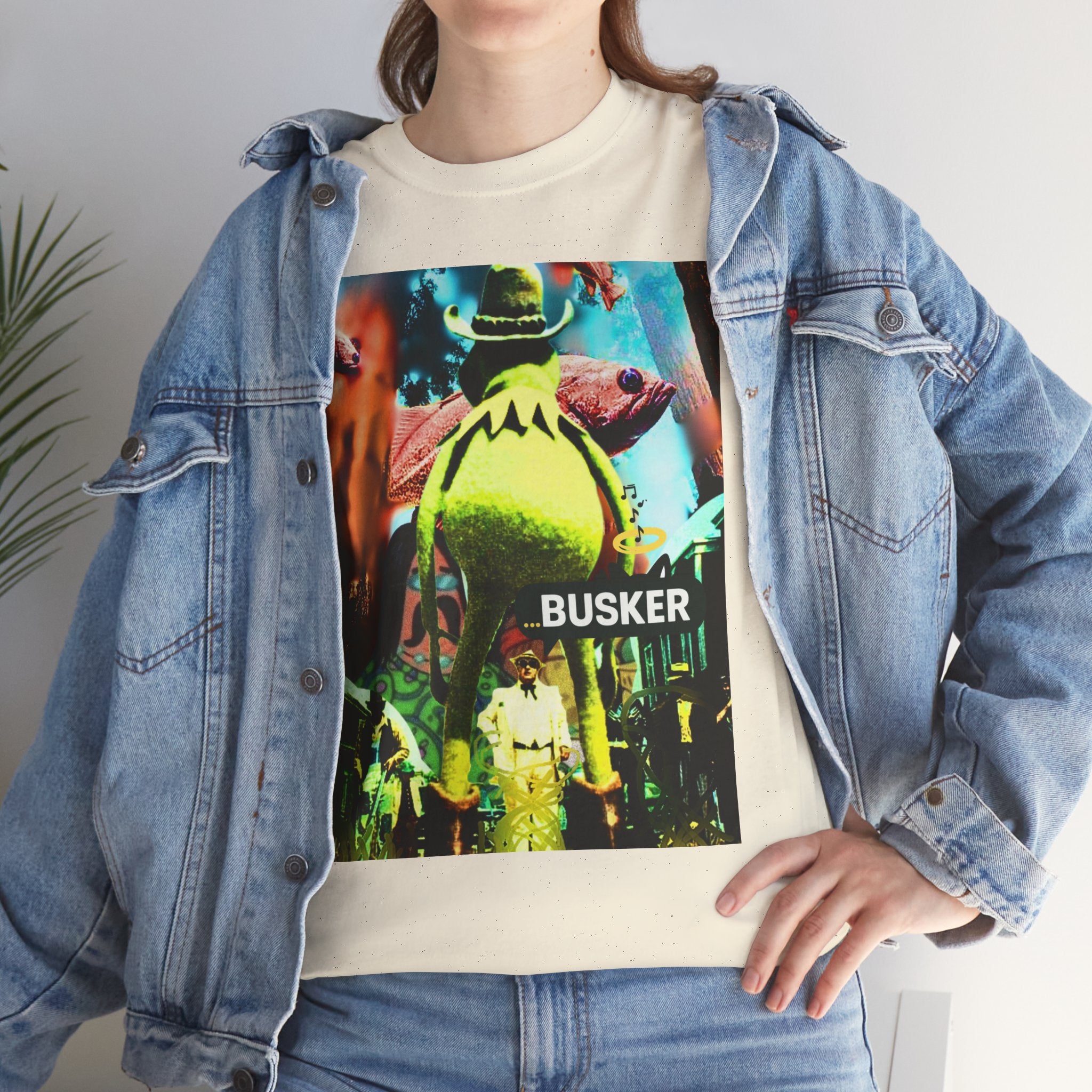 Busker Graphic Vintage Unisex Heavy Cotton Tee