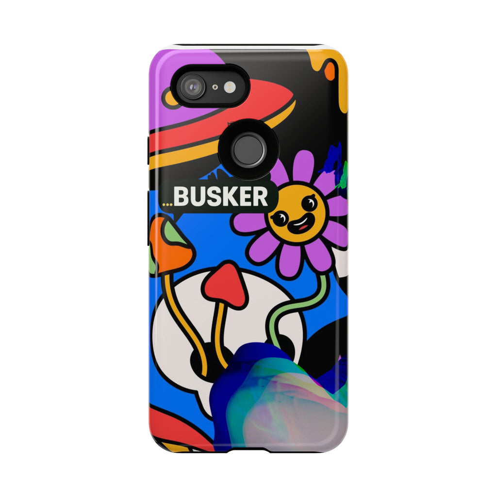 Colorful Phone Case, Cute Phone Accessories, Gift for Music Lovers, Fun Tech Gear, Unique Floral Design Case