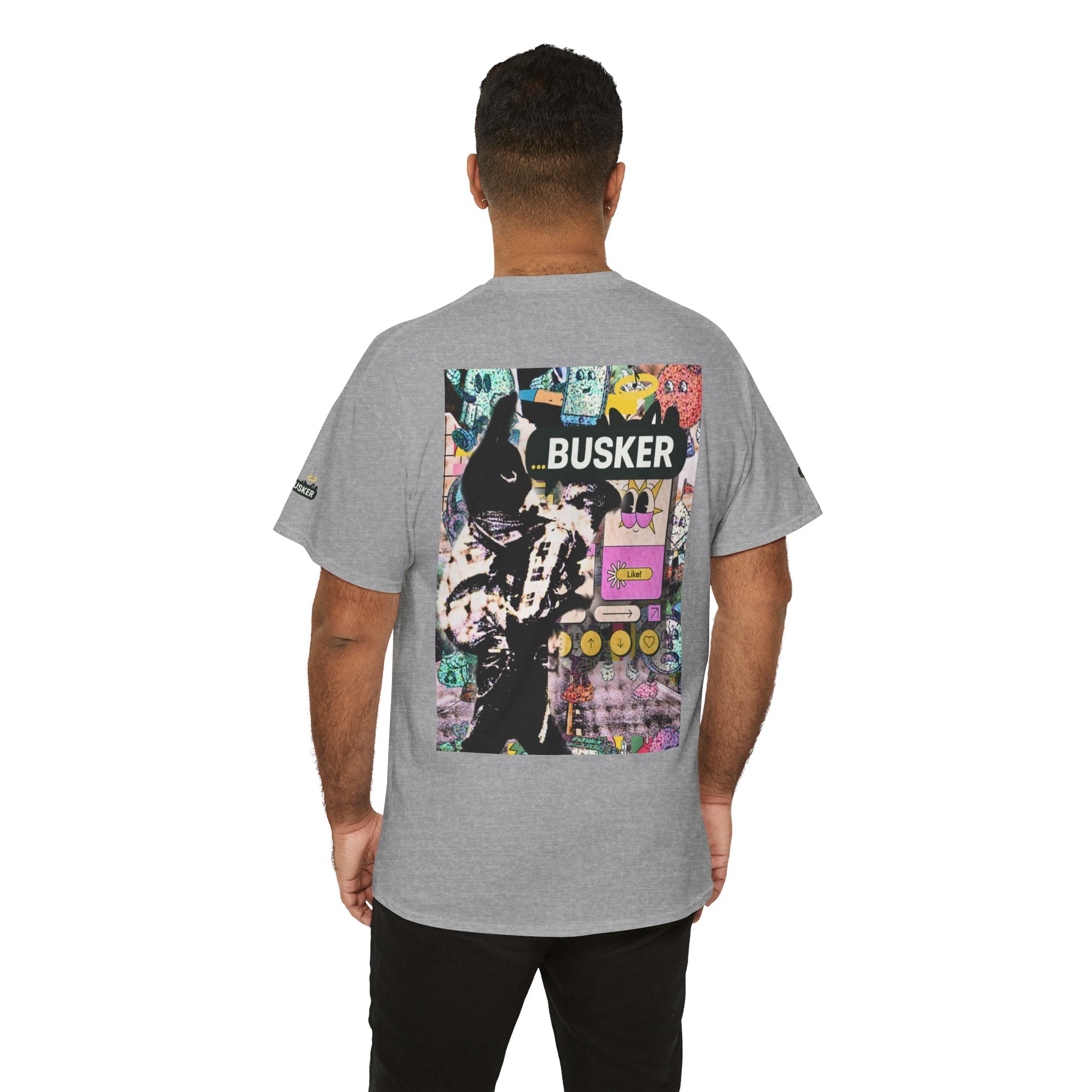 Grunge Art Busker Unisex Heavy Cotton Tee