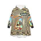 Colorful Unisex Hooded Blanket with Busker Design