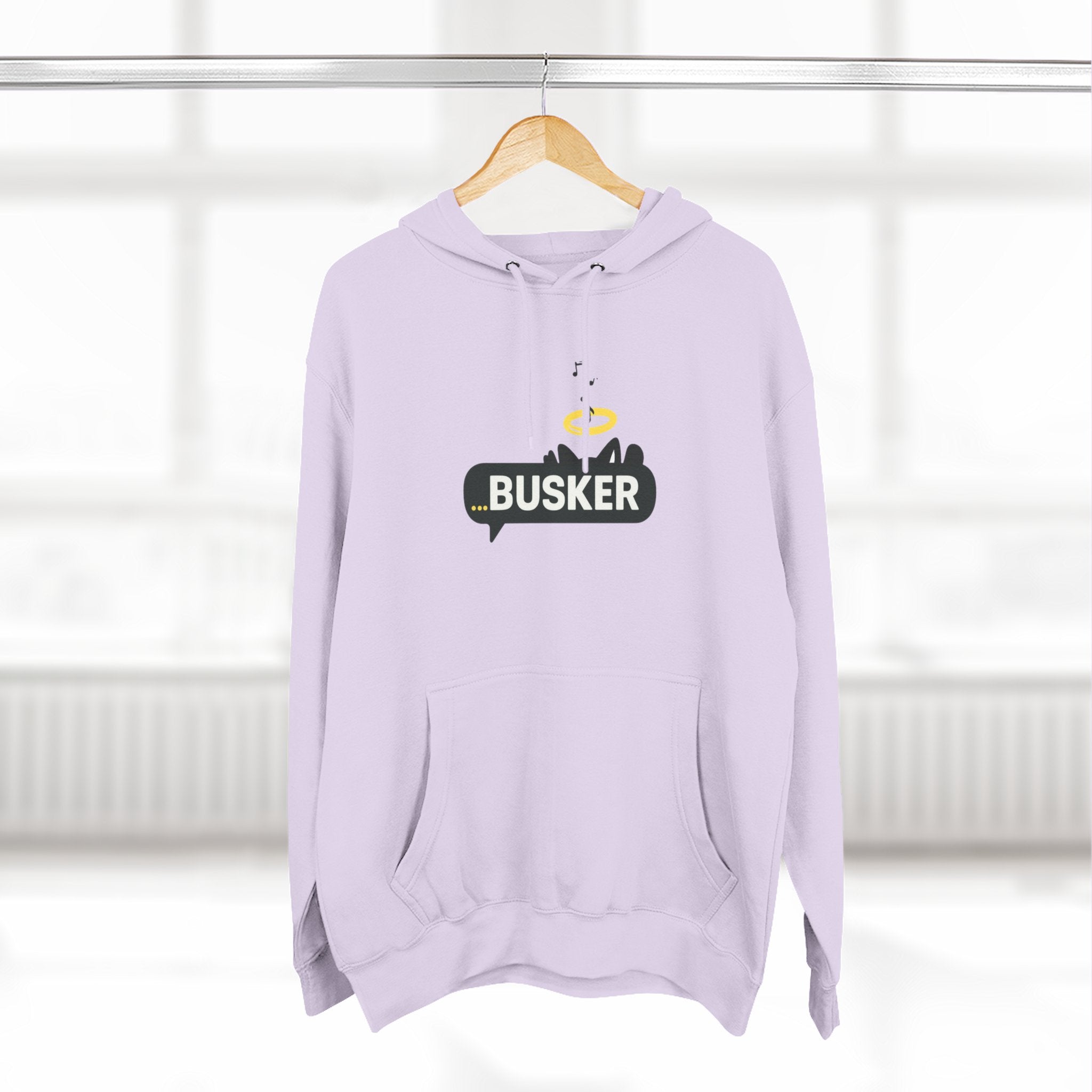 Busker Fleece Hoodie - Cozy Street Art Inspired Hoodie for Music Lovers, Casual Wear, Gift for Musicians, Concert Attire, Relaxed Fit