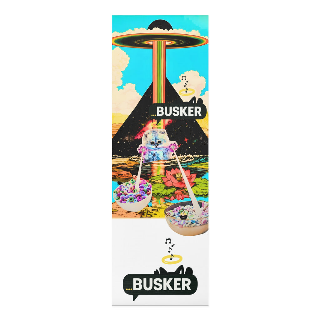 Vibrant Foam Yoga Mat for Creative Souls, Ideal for Home Workouts, Yoga Lovers, Art Enthusiasts, Unique Gift Idea, Meditation Practice