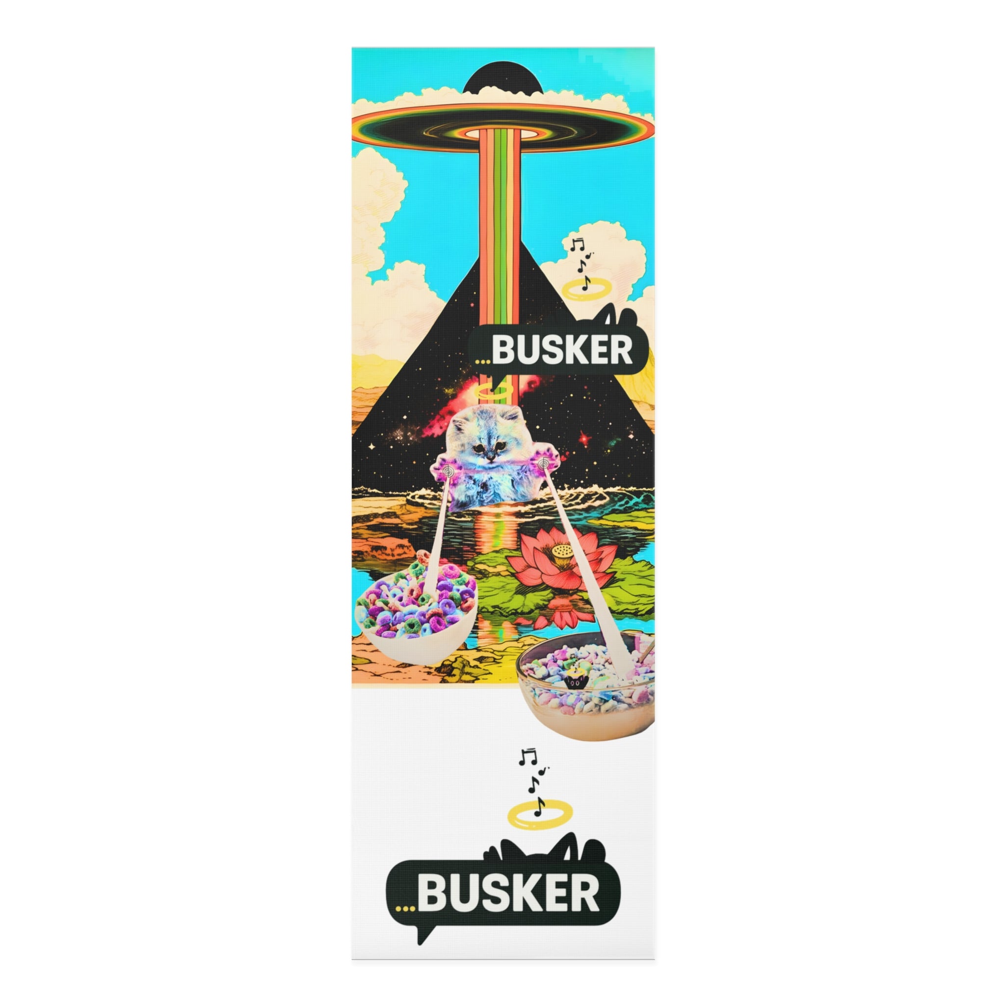 Vibrant Foam Yoga Mat for Creative Souls, Ideal for Home Workouts, Yoga Lovers, Art Enthusiasts, Unique Gift Idea, Meditation Practice