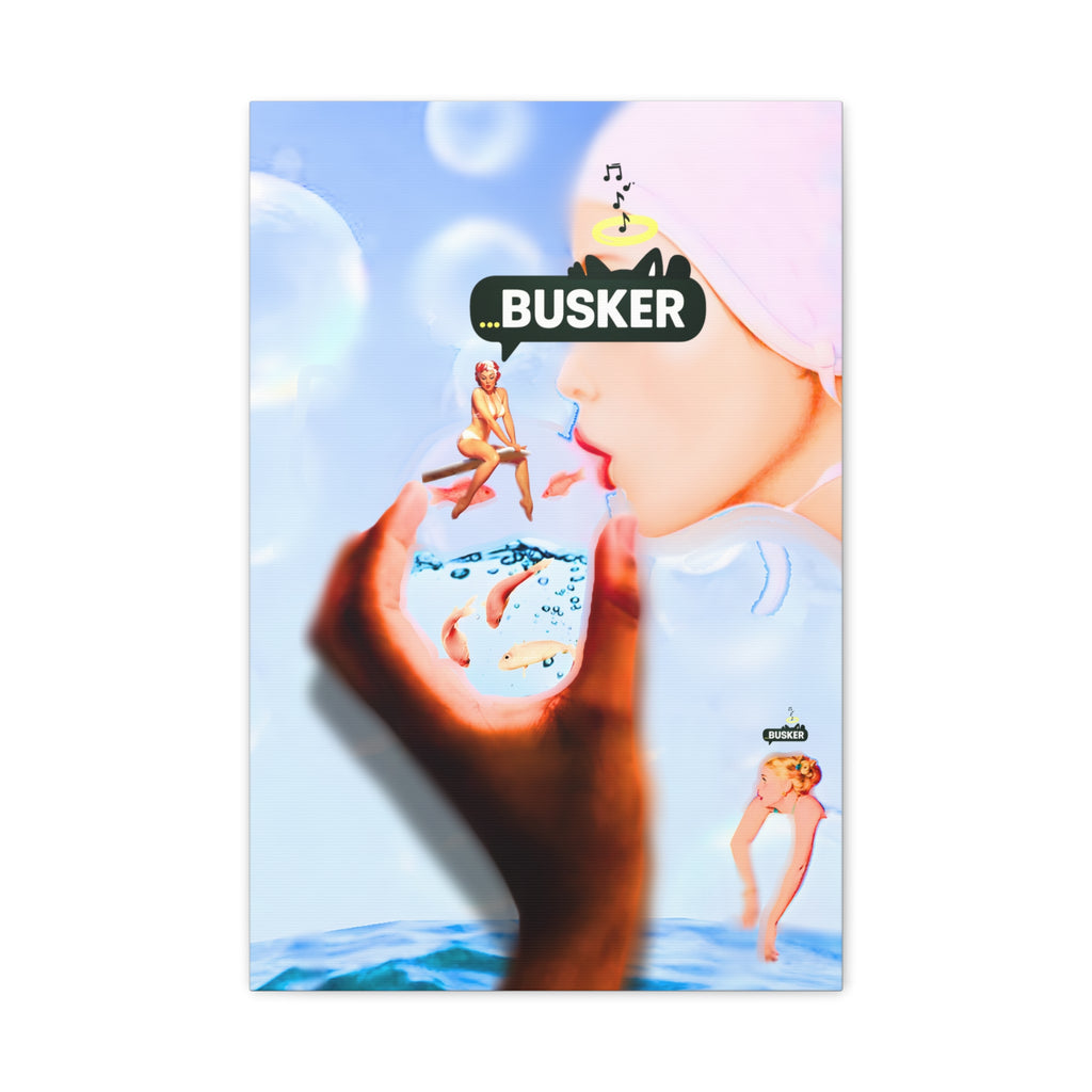 Artistic Matte Canvas Print - Dreamy Busker Vibes